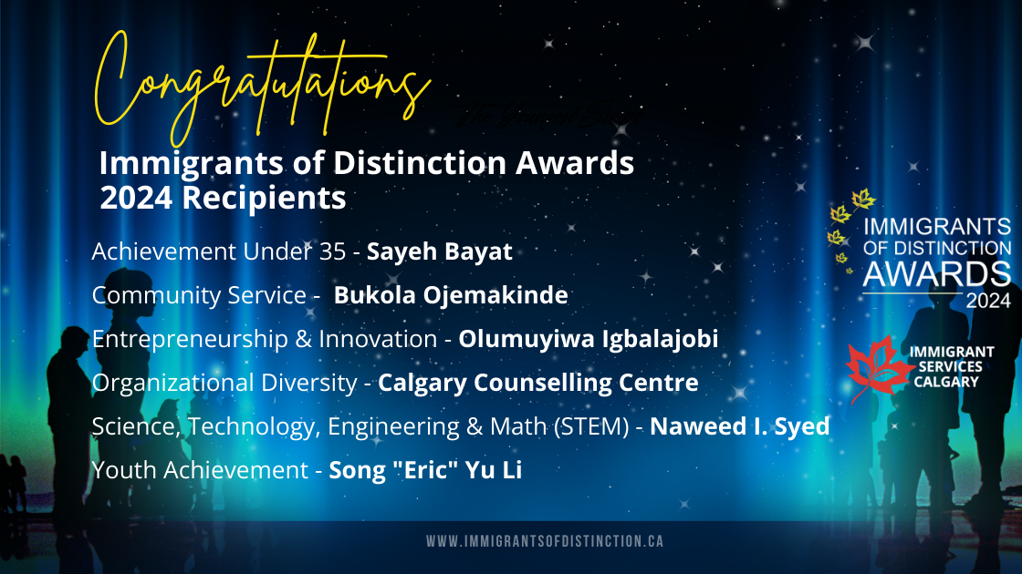 Announcing the Winners of the 2024 Immigrants of Distinction Awards